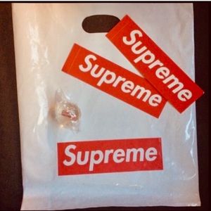 Supreme Bouncy Ball w/ box logo stickers and bag
